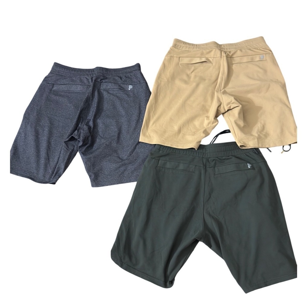 Lot of 3 Public Rec Mens All Day Every Day Shorts Bundle 30 Grey  8in AA06